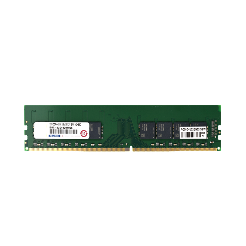 AQD-D4U32N32-SBW - Advantech 32G DDR4-3200 2GbX8 1.2V SAM -40~85C - 研华